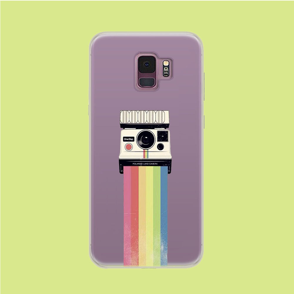 Colors of Polaroid Samsung Galaxy S9 Clear Case