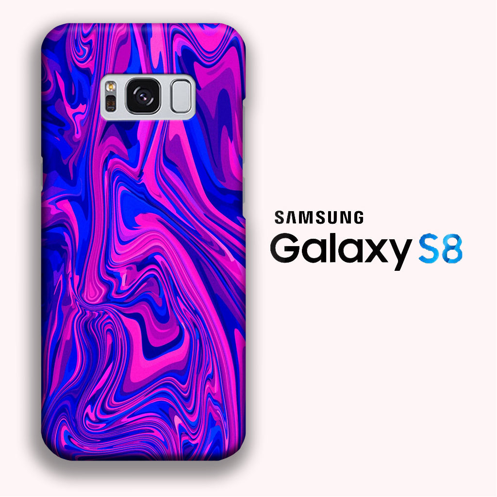 Colour Abstract Pink Blue Samsung Galaxy S8 3D Case