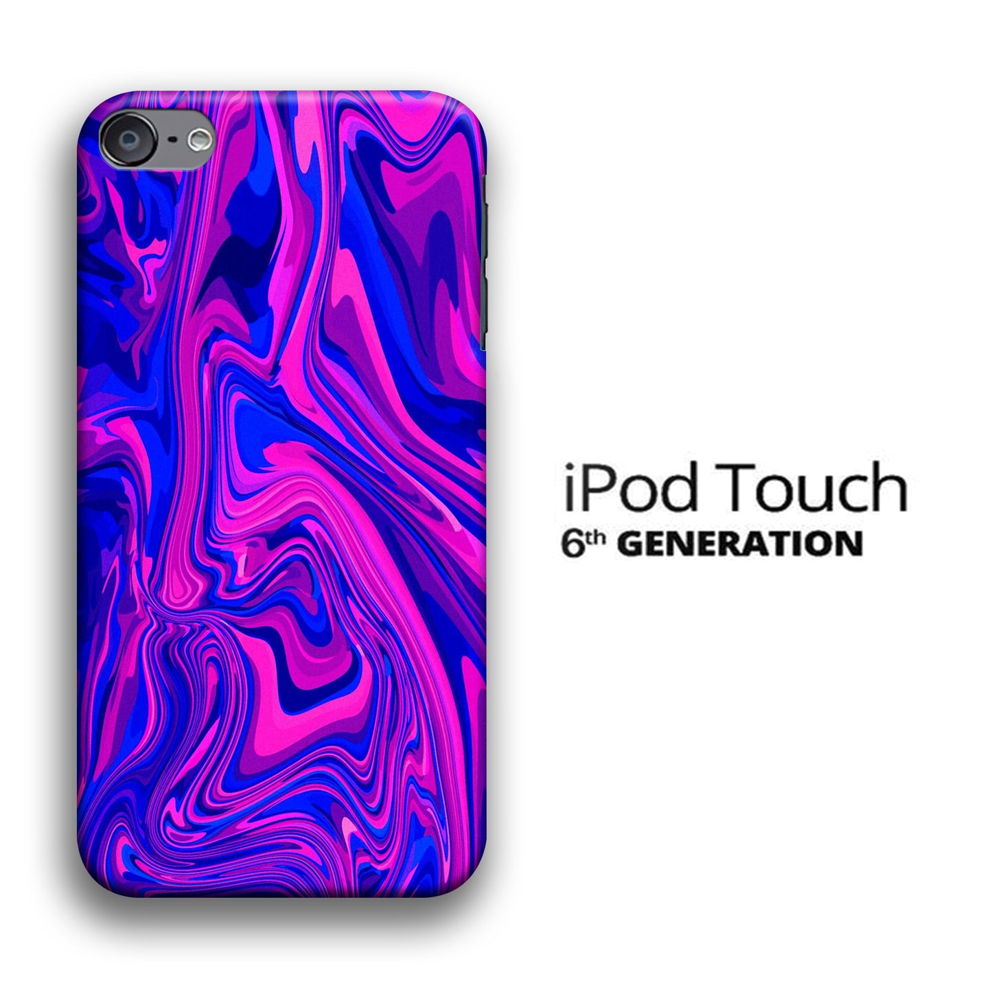 Colour Abstract Pink Blue iPod Touch 6 3D Case
