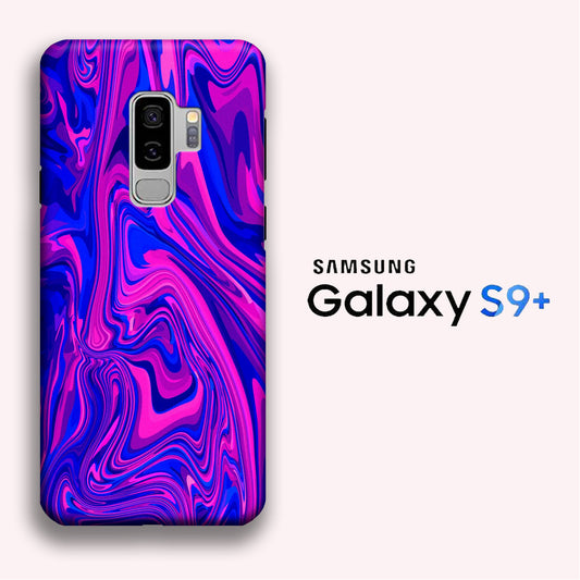 Colour Abstract Pink Blue Samsung Galaxy S9 Plus 3D Case