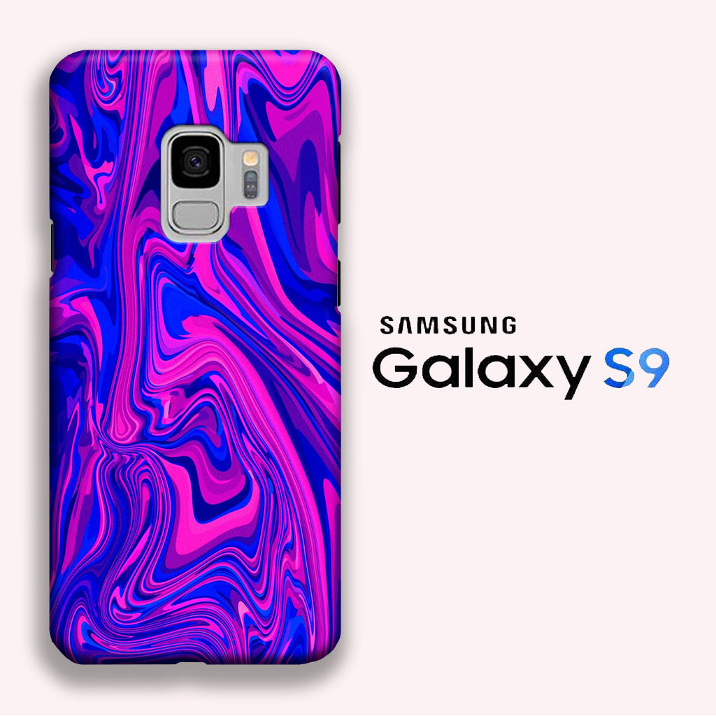 Colour Abstract Pink Blue Samsung Galaxy S9 3D Case