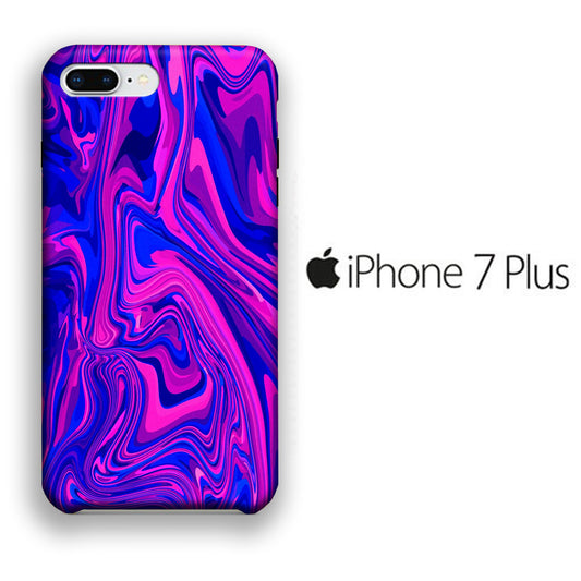 Colour Abstract Pink Blue iPhone 7 Plus 3D Case