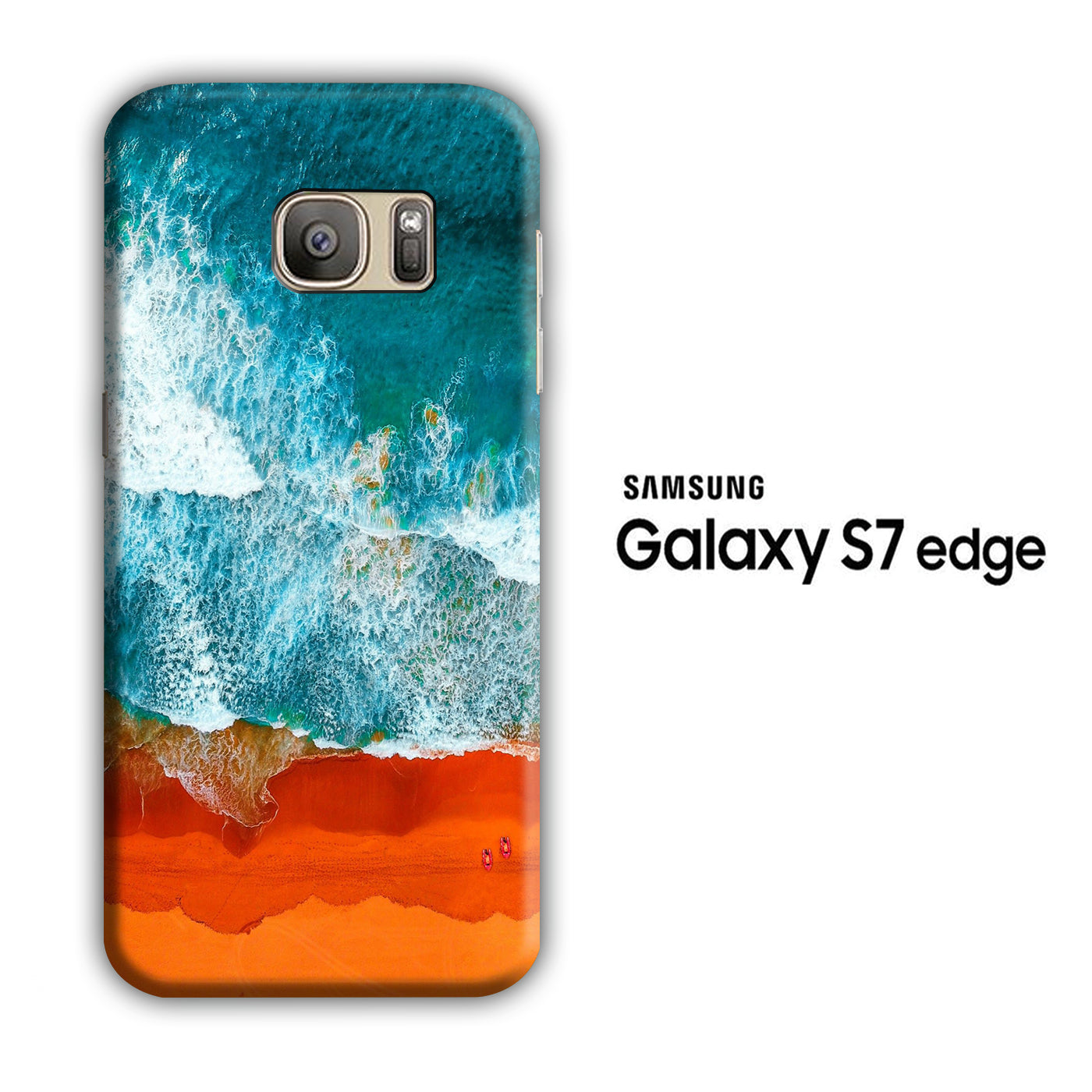 Colour Beach Rainbow Samsung Galaxy S7 Edge 3D Case - cleverny