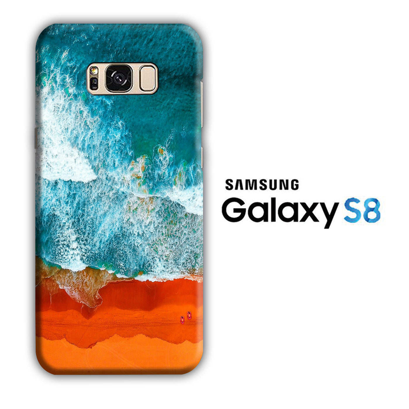 Colour Beach Rainbow Samsung Galaxy S8 3D Case - cleverny