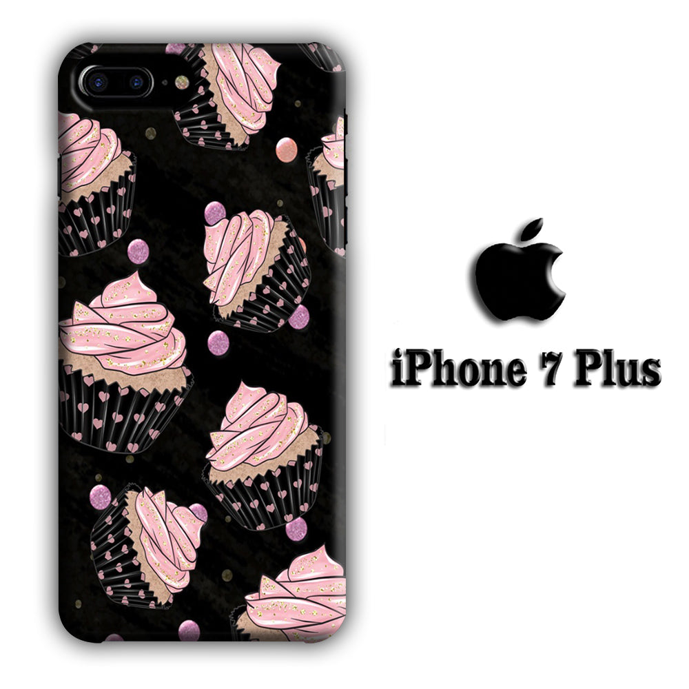 Cup Cake Pink Love iPhone 7 Plus 3D Case
