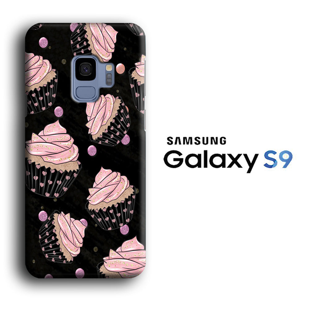 Cup Cake Pink Love Samsung Galaxy S9 3D Case