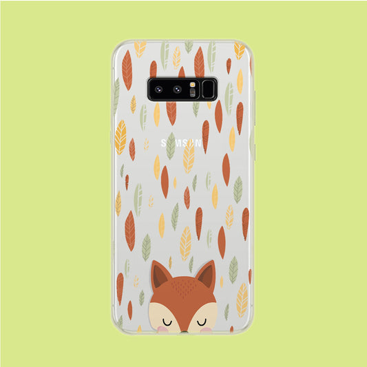 Deer and Autumn Samsung Galaxy Note 8 Clear Case