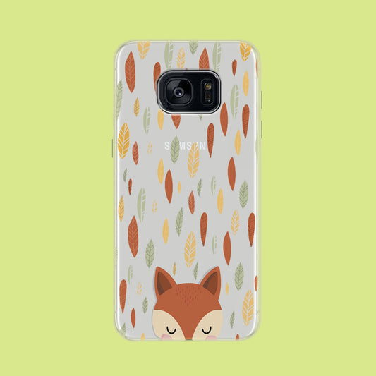 Deer and Autumn Samsung Galaxy S7 Edge Clear Case