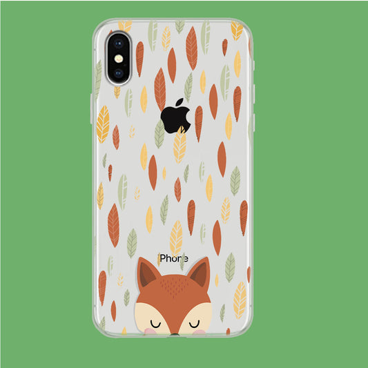 Deer and Autumn iPhone Xs Clear Case