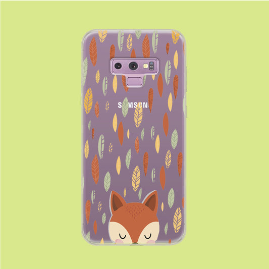 Deer and Autumn Samsung Galaxy Note 9 Clear Case