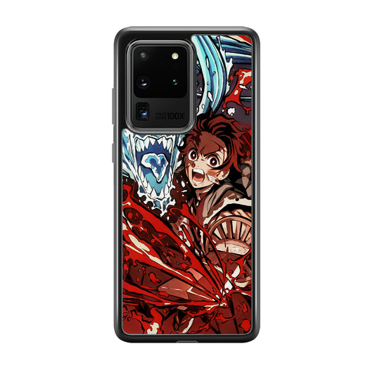 Demon Slayer Fire on The Ice Samsung Galaxy S20 Ultra Case