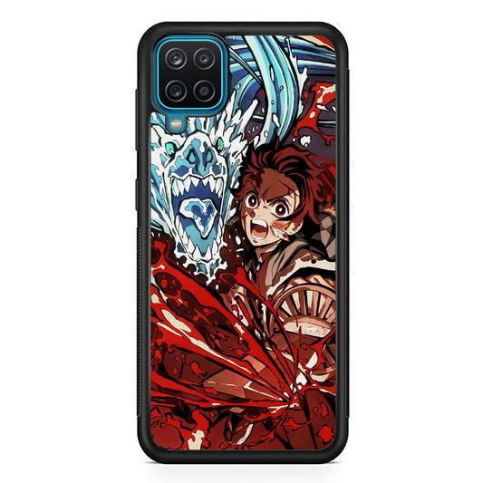 Demon Slayer Fire on The Ice Samsung Galaxy A12 Case