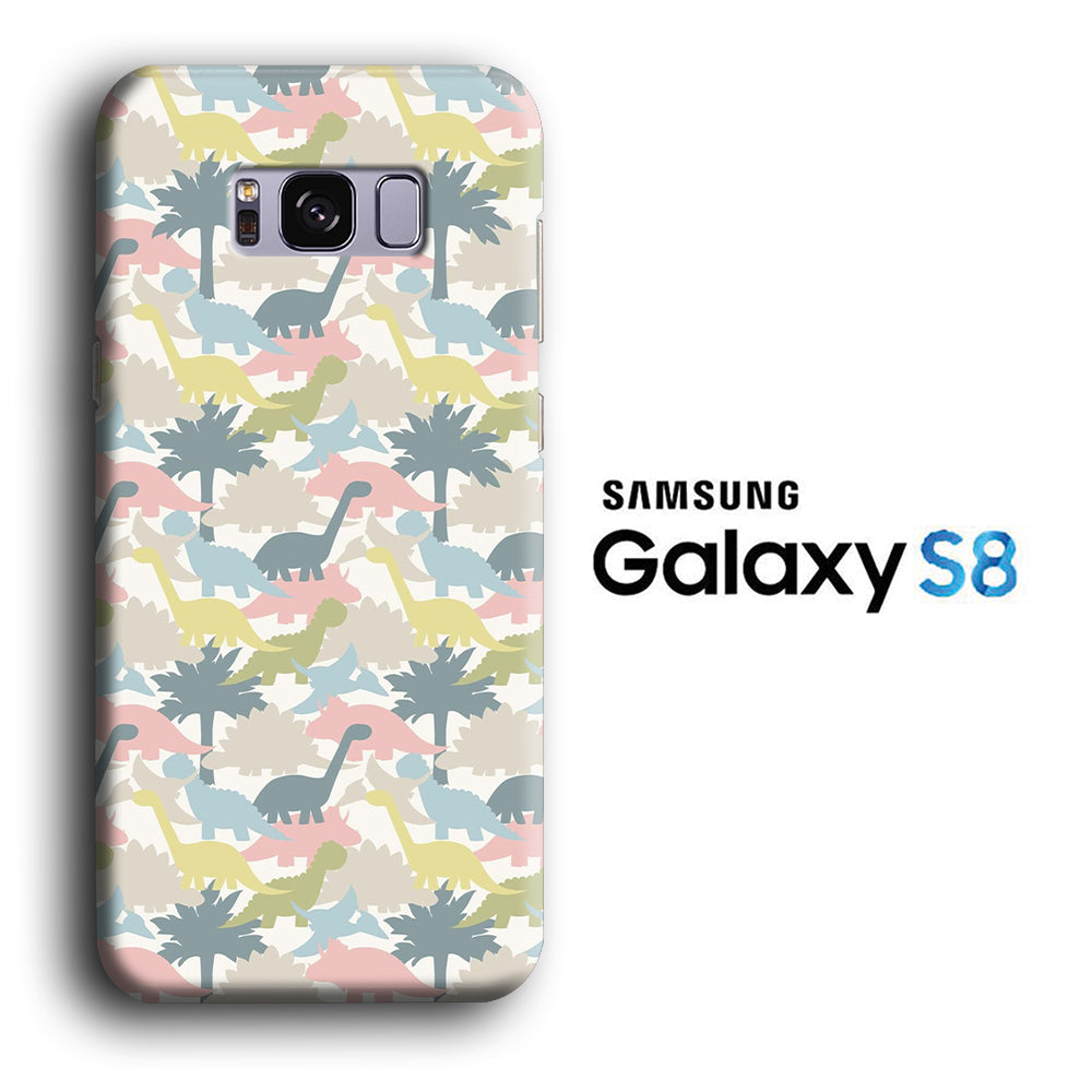 Dinosaur Pattern 002 Samsung Galaxy S8 3D Case