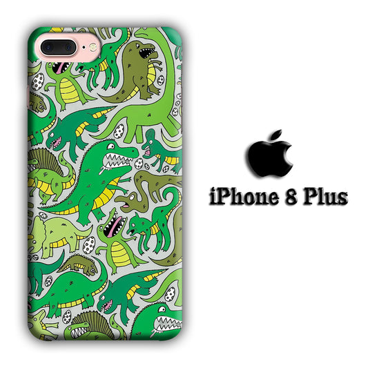 Dinosaur in Assembly Point iPhone 8 Plus 3D Case