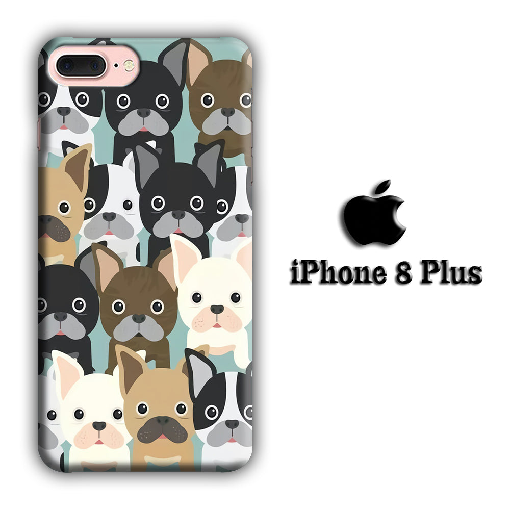Dog Brotherhood iPhone 8 Plus 3D Case