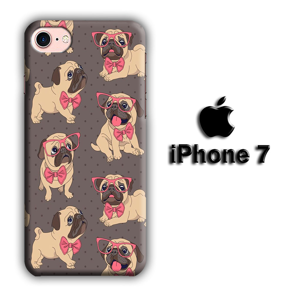 Dog Cute Pug iPhone 7 3D Case