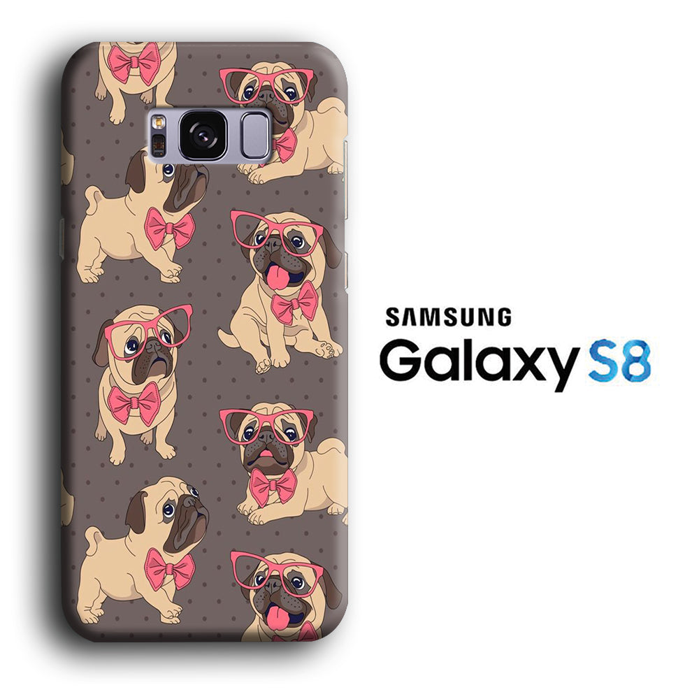 Dog Cute Pug Samsung Galaxy S8 3D Case