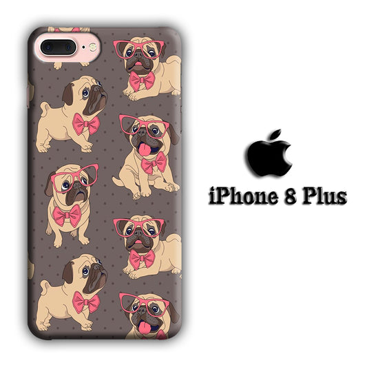 Dog Cute Pug iPhone 8 Plus 3D Case