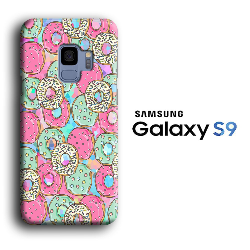 Donuts, Eat and Relax Samsung Galaxy S9 3D Case
