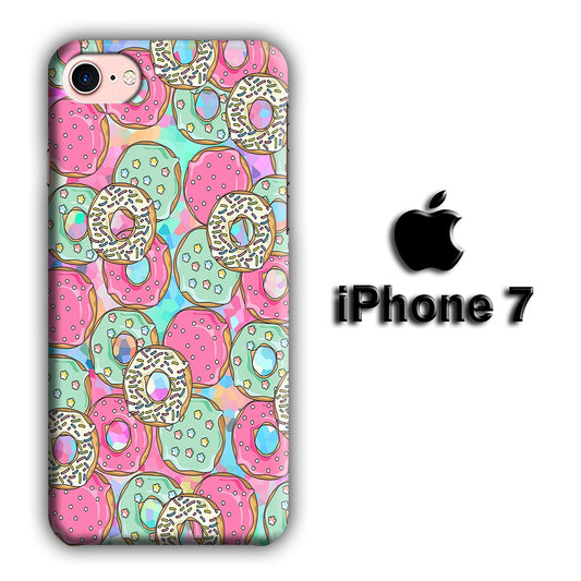 Donuts, Eat and Relax iPhone 7 3D Case