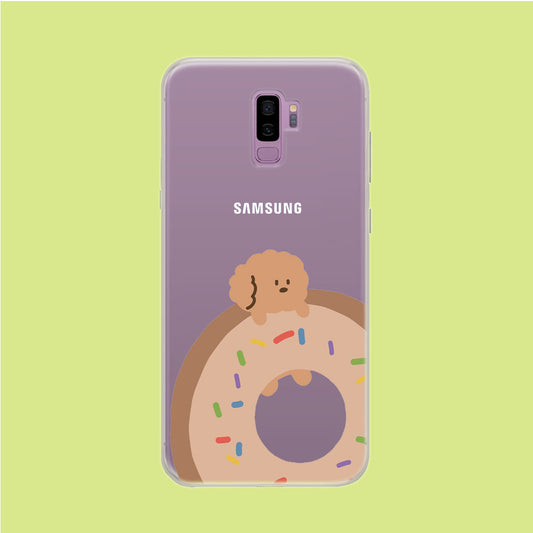 Donuts and Puppy Samsung Galaxy S9 Plus Clear Case