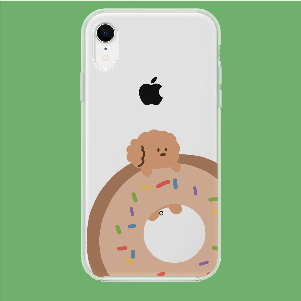 Donuts and Puppy iPhone XR Clear Case
