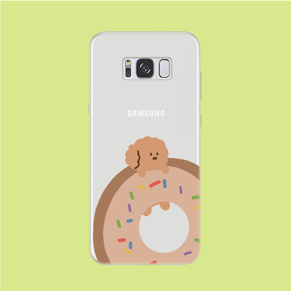 Donuts and Puppy Samsung Galaxy S8 Clear Case