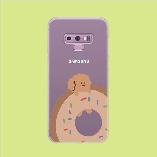 Donuts and Puppy Samsung Galaxy Note 9 Clear Case