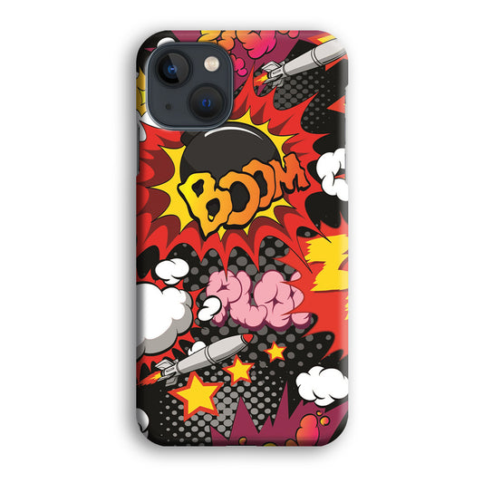 Doodle Boom and Blow Up iPhone 13 3D Case