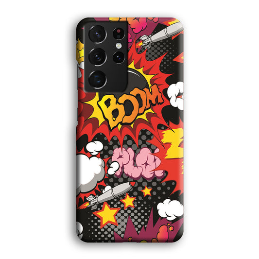 Doodle Boom and Blow Up Samsung Galaxy S21 Ultra 3D Case