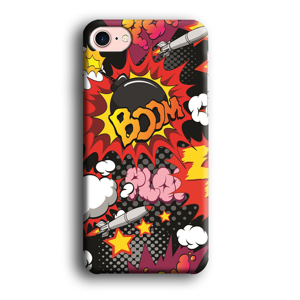 Doodle Boom and Blow Up iPhone 8 3D Case