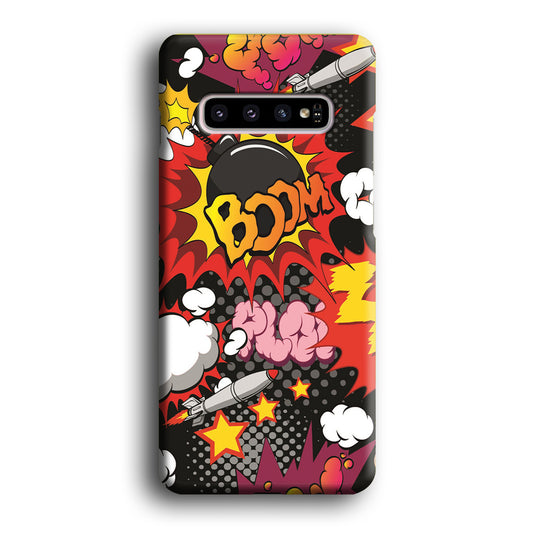 Doodle Boom and Blow Up Samsung Galaxy S10 3D Case