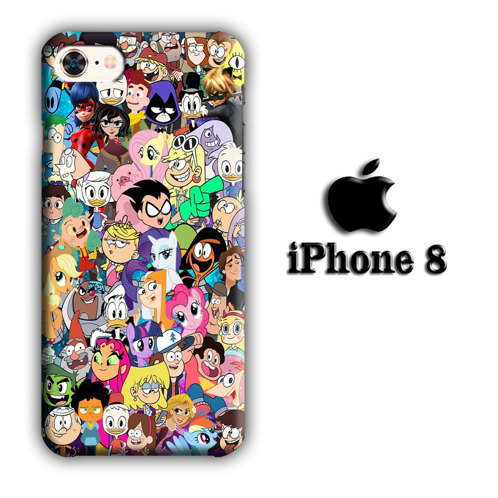 Doodle CN All Star iPhone 8 3D Case