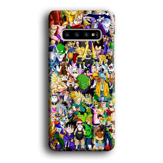 Doodle Dragon Balls Sweet Art Samsung Galaxy S10 3D Case
