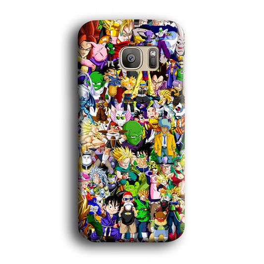 Doodle Dragon Balls Sweet Art Samsung Galaxy S7 Edge 3D Case