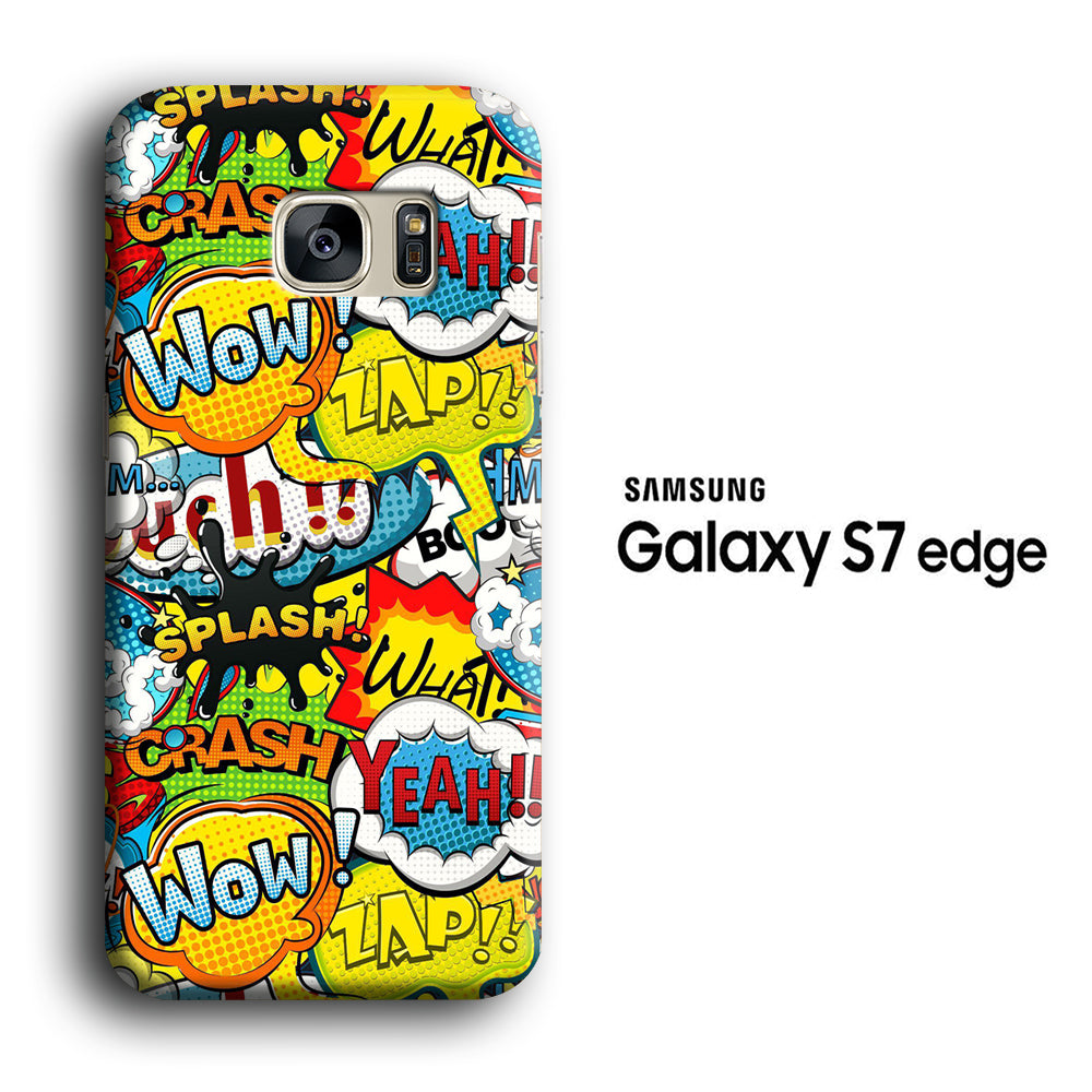 Doodle Dubbing World Samsung Galaxy S7 Edge 3D Case