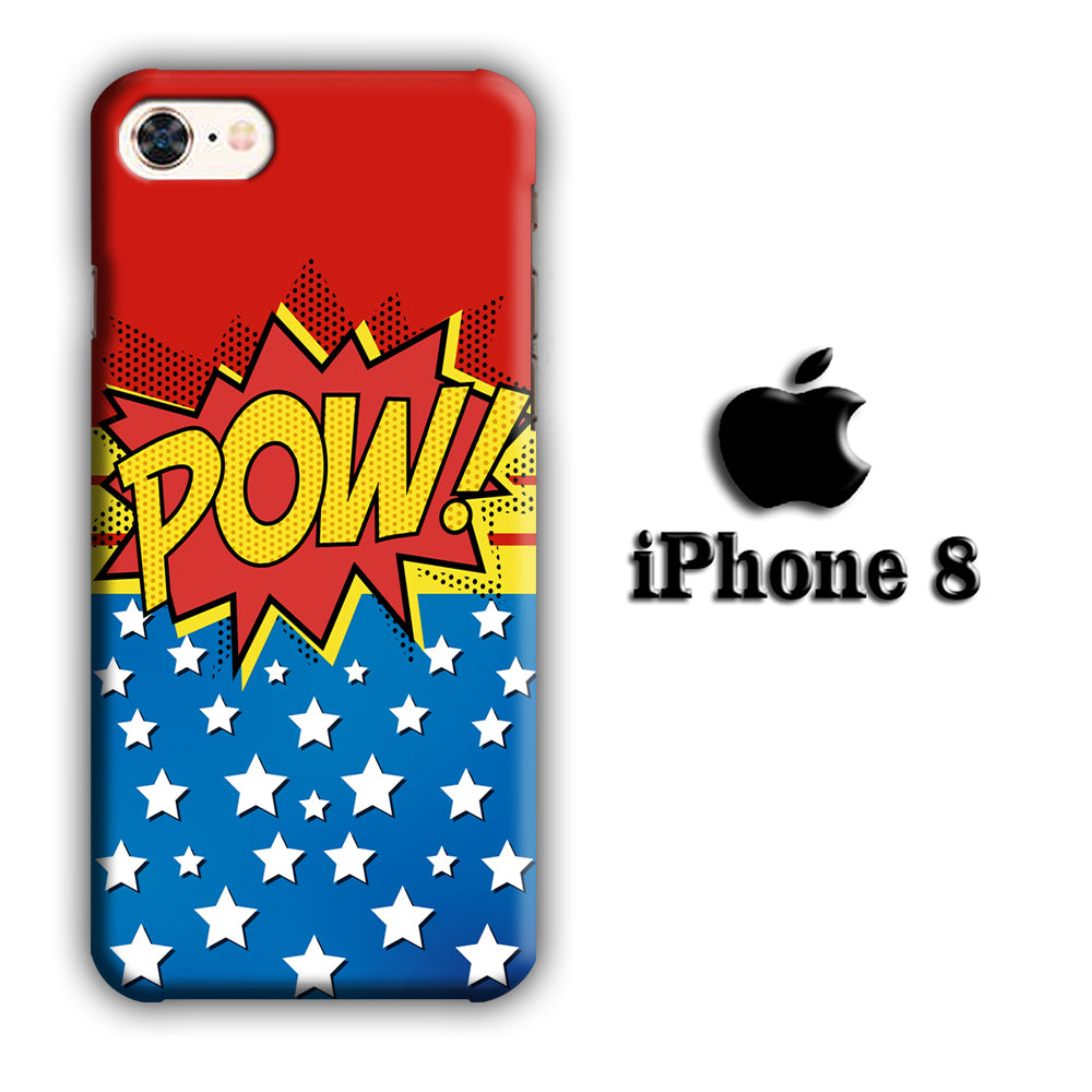 Doodle Pow Star iPhone 8 3D Case