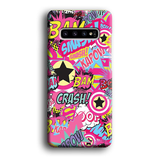 Doodle Smash and Crash Samsung Galaxy S10 3D Case