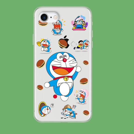 Doraemon Delight iPhone 8 Clear Case