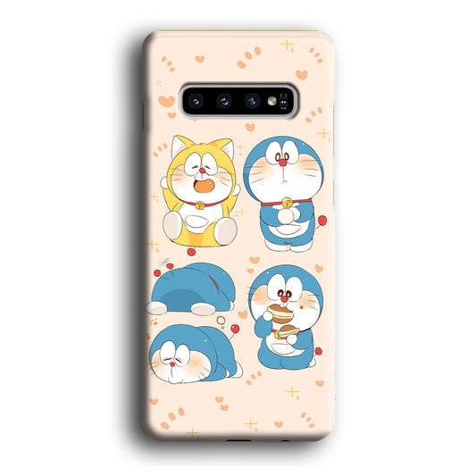 Doraemon Lazy Time Samsung Galaxy S10 3D Case