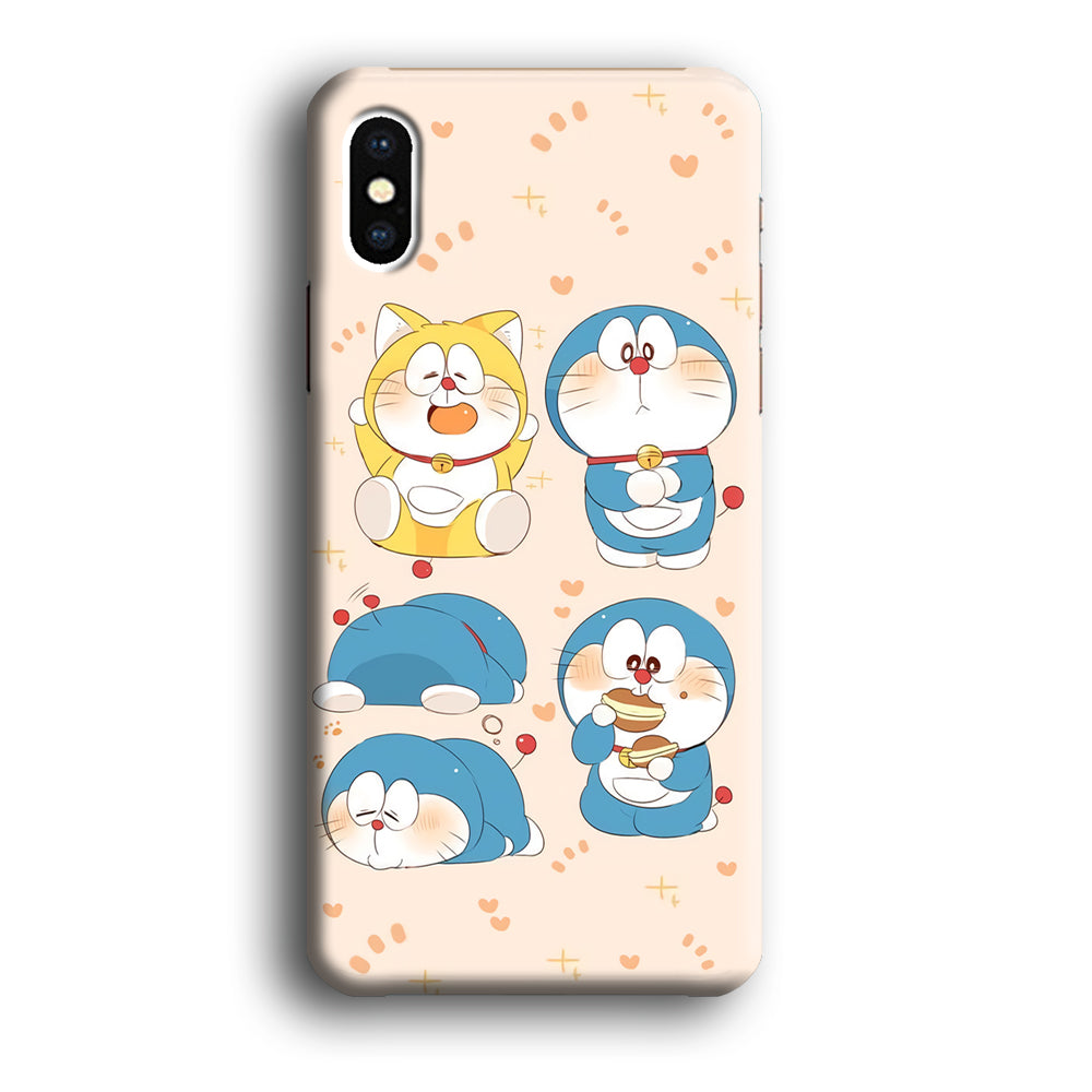 Doraemon Lazy Time iPhone Xs 3D Case