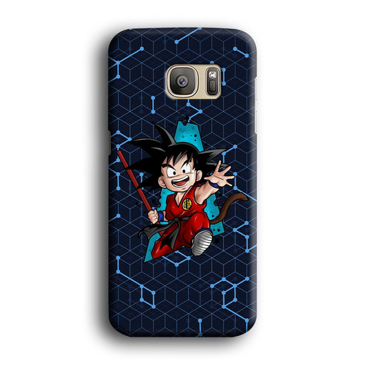 Dragon Ball Spirit of Young Goku Samsung Galaxy S7 Edge 3D Case