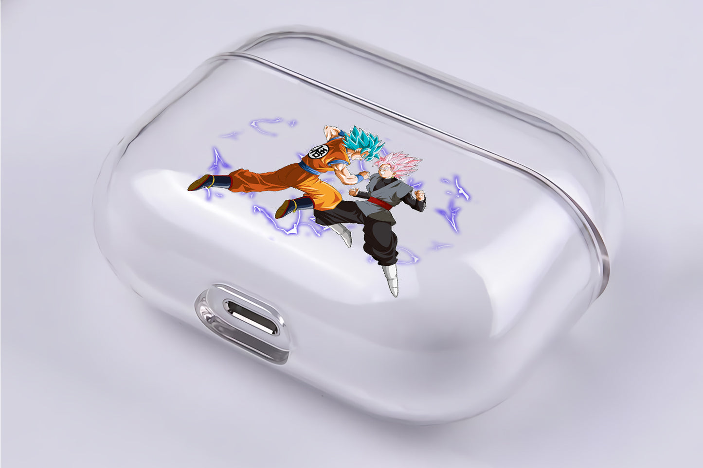 Dragon Ball Lightning and Fight Protective Clear Case Cover For Apple Airpod Pro