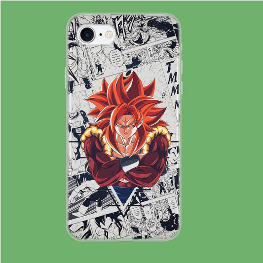 Dragon Ball Z Fusion of Super Saiya 4 iPhone 7 Clear Case
