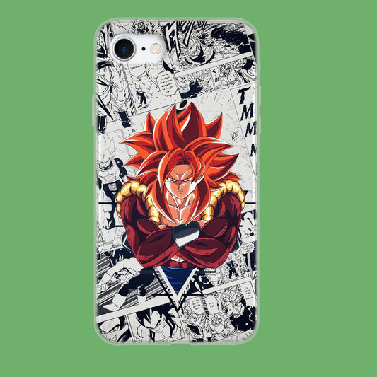Dragon Ball Z Fusion of Super Saiya 4 iPhone 8 Clear Case