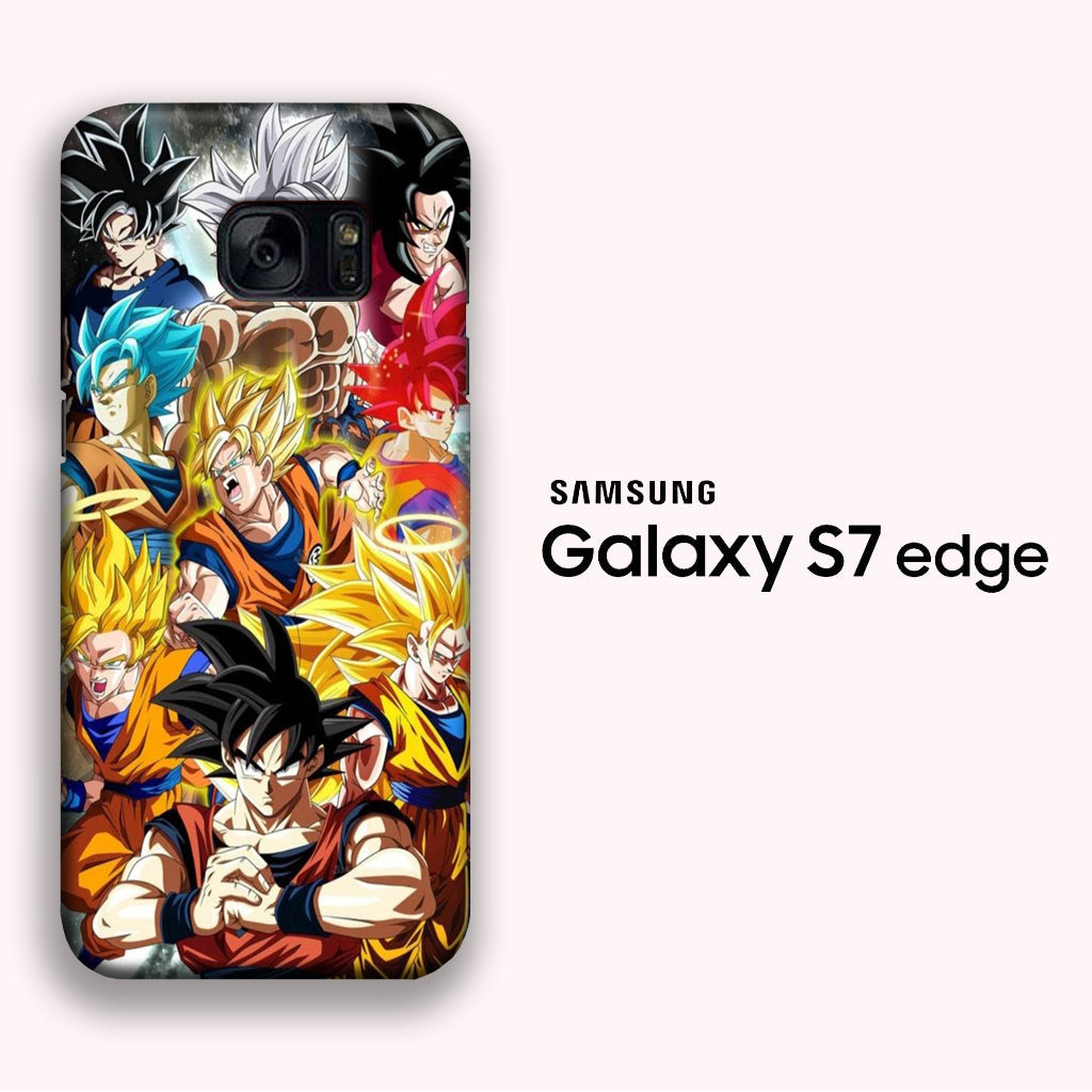 Dragon Ball Z Goku Phase Samsung Galaxy S7 Edge 3D Case
