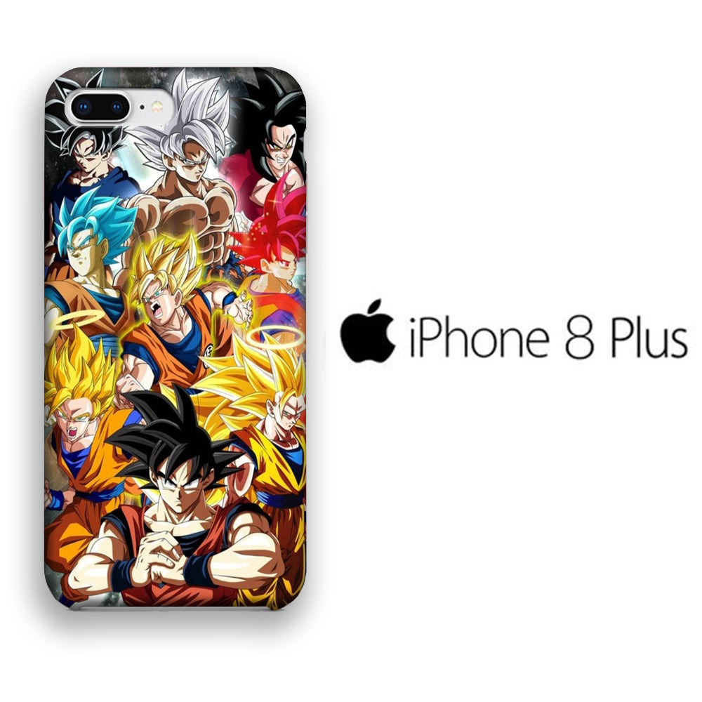 Dragon Ball Z Goku Phase iPhone 8 Plus 3D Case