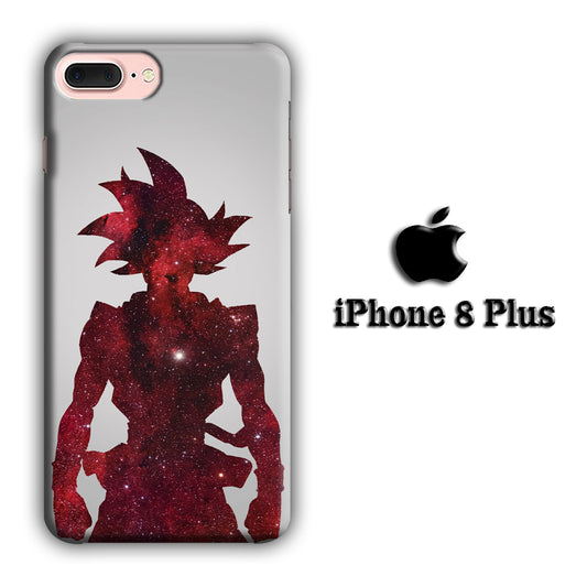 Dragon Ball Z Goku Red Silhouette iPhone 8 Plus 3D Case