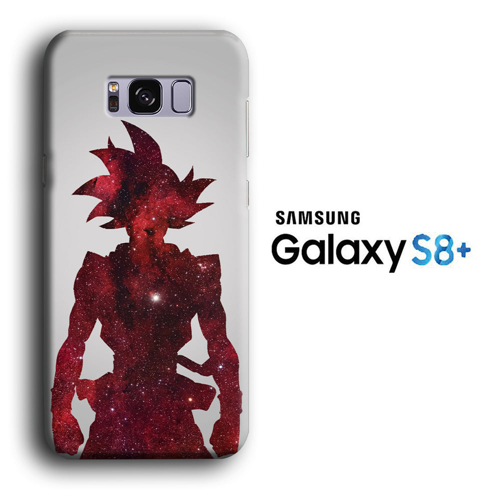 Dragon Ball Z Goku Red Silhouette Samsung Galaxy S8 Plus 3D Case