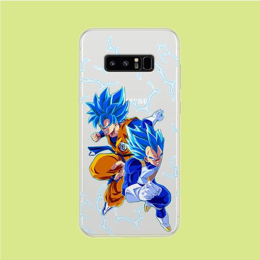 Dragon Ball Z Saiyan Blue Samsung Galaxy Note 8 Clear Case